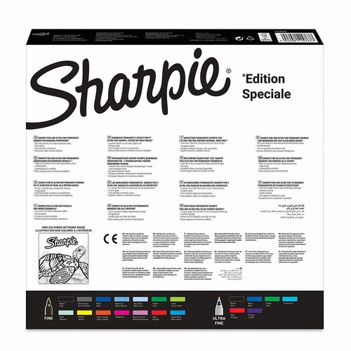 Sharpie Permanent Marker Karışık Kutu Kaplumbağa 20li 2115767
