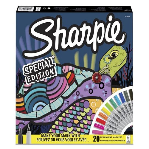 Sharpie Permanent Marker Karışık Kutu Kaplumbağa 20li 2115767