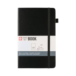 Sakura - Sakura Sketch Book 140g 80 Yaprak 13x21cm Siyah Kareli