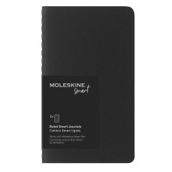 Moleskine Smart Cahier Journal Cep Boy Not Defteri 2li Set Siyah - Thumbnail