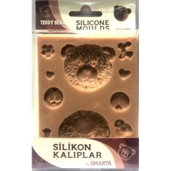 Smarta - Smarta Ayı Teddy Slikon Kalıp 10x13cm