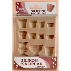 Smarta - Smarta Çiçek Slikon Kalıpları 10x13cm