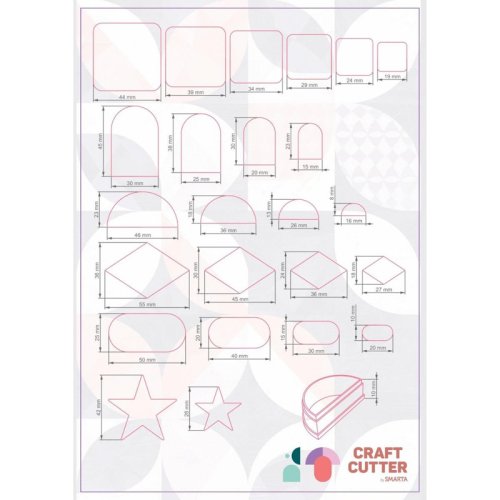 Smarta Silikon Kalıplar Craft Cutter Takı Kesiciler SK1017002
