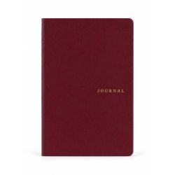 Victoria's Journals - Victorias Journals Smyth Art Vegan Deri Defter 100g 96 Yaprak A5 Düz Bordo