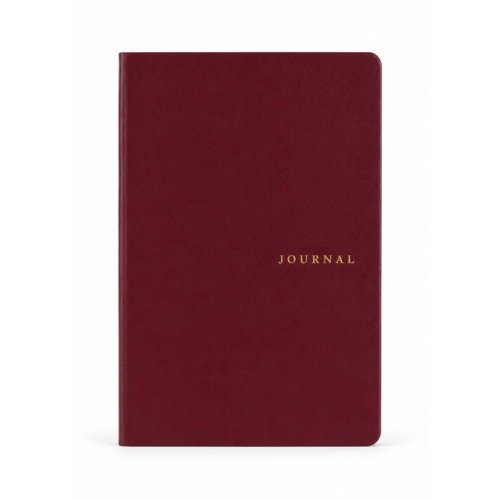 Victorias Journals Smyth Art Vegan Deri Defter 100g 96 Yaprak A5 Düz Bordo