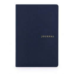 Victoria's Journals - Victorias Journals Smyth Art Vegan Deri Defter 100g 96 Yaprak A5 Düz Lacivert