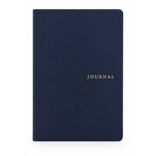Victorias Journals Smyth Art Vegan Deri Defter 100g 96 Yaprak A5 Düz Lacivert