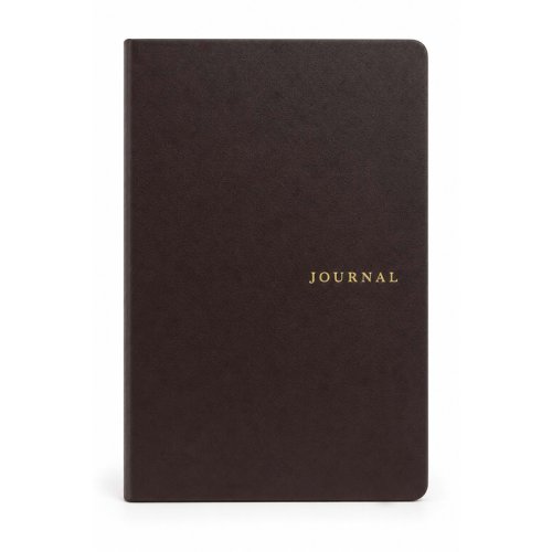 Victorias Journals Smyth Art Vegan Deri Defter 100g 96 Yaprak A5 Düz Koyu Kahverengi