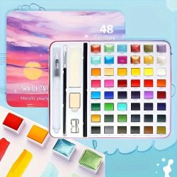 Art Design - Art Design Solid Water Color Suluboya Seti 48li