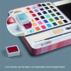 Art Design Solid Water Color Suluboya Seti 48li - Thumbnail