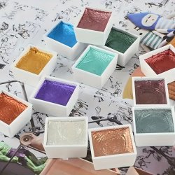 Art Design Solid Water Color Suluboya Seti 48li - Thumbnail