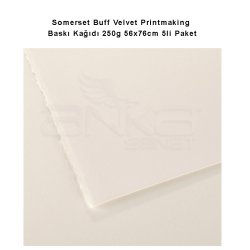 Canson - Somerset Buff Velvet Printmaking Baskı Kağıdı 250g 56x76cm 5li Paket