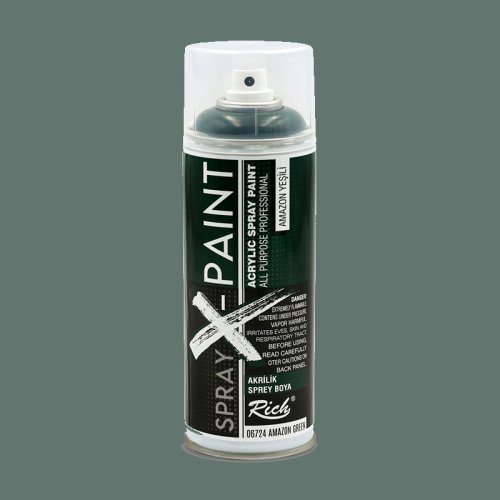 Rich Spray X-Paint Akrilik Sprey Boya 400ml Amazon Yeşili - Amazon Yeşili