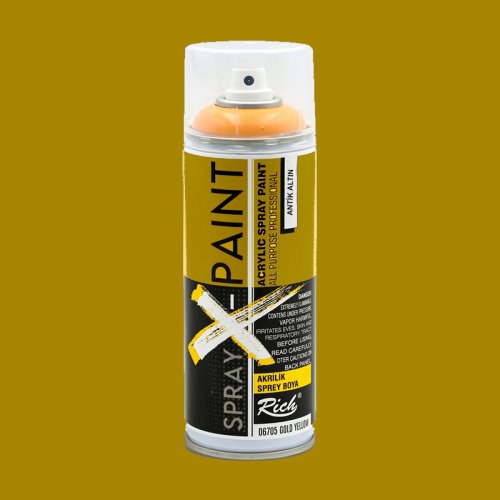 Rich Spray X-Paint Akrilik Sprey Boya 400ml Antik Altın - Antik Altın