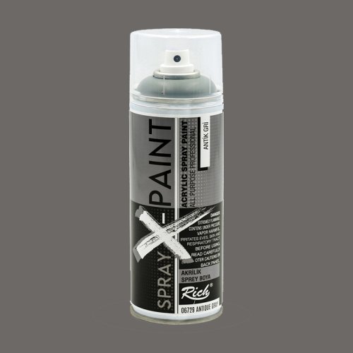 Rich Spray X-Paint Akrilik Sprey Boya 400ml Antik Gri