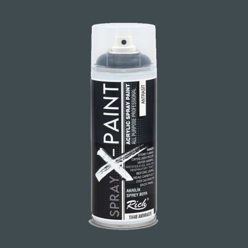 Rich Spray X-Paint Akrilik Sprey Boya 400ml Antrasit - Antrasit