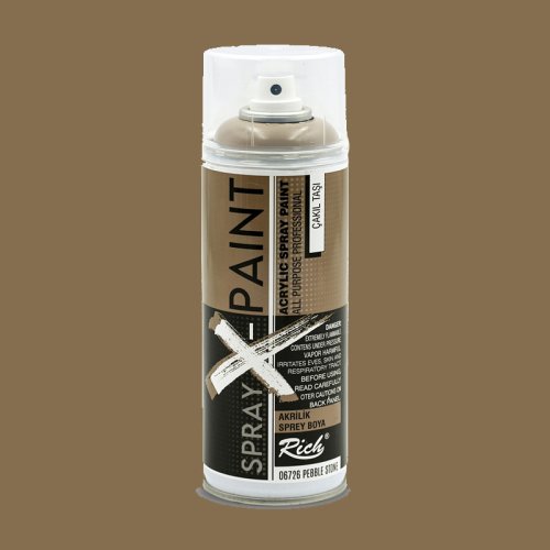 Rich Spray X-Paint Akrilik Sprey Boya 400ml Çakıl Taşı - Çakıl Taşı