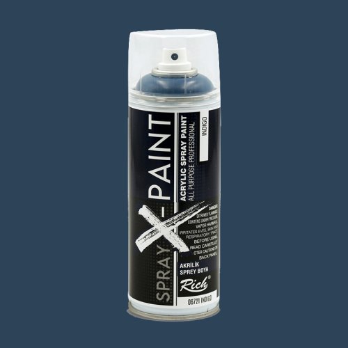 Rich Spray X-Paint Akrilik Sprey Boya 400ml İndigo - İndigo