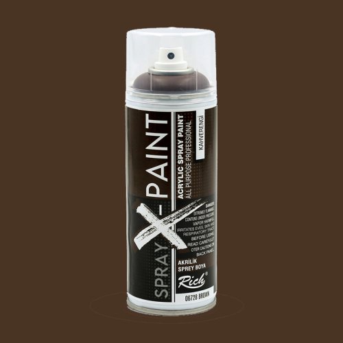 Rich Spray X-Paint Akrilik Sprey Boya 400ml Kahverengi