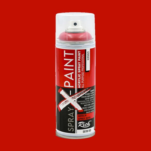 Rich Spray X-Paint Akrilik Sprey Boya 400ml Kırmızı