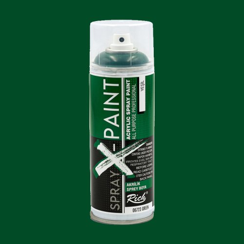 Rich Spray X-Paint Akrilik Sprey Boya 400ml Yeşil