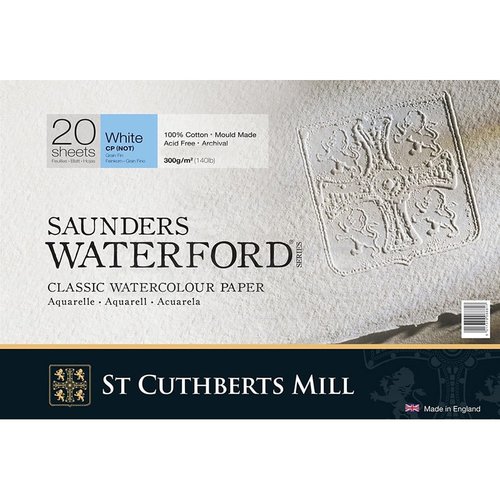 Saunders Waterford Cold Pressed Natural White Blok 20 Yaprak 300g