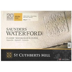 Saunders Waterford Rough Natural White Blok 20 Yaprak 300g - Thumbnail