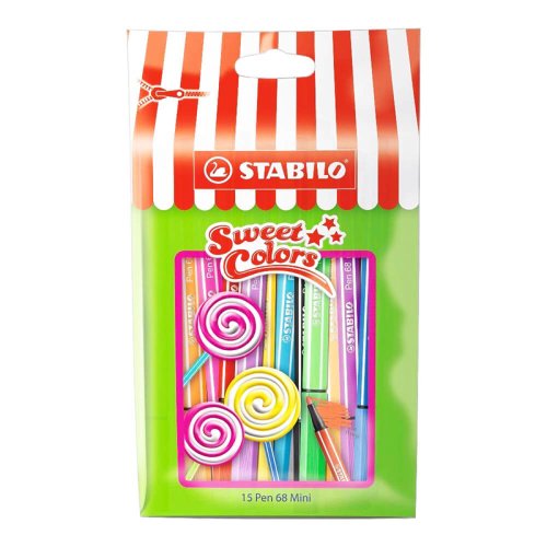 Stabilo Pen 68 Sweet Colors Mini 15li