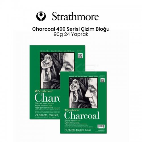 Strathmore Charcoal 24 Yaprak 90g 400 Series