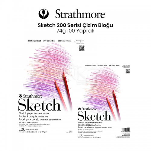 Strathmore Sketch 100 Yaprak 74g 200 Series