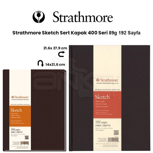 Strathmore Sketch Sert Kapak 400 Seri 89g 192 Yaprak