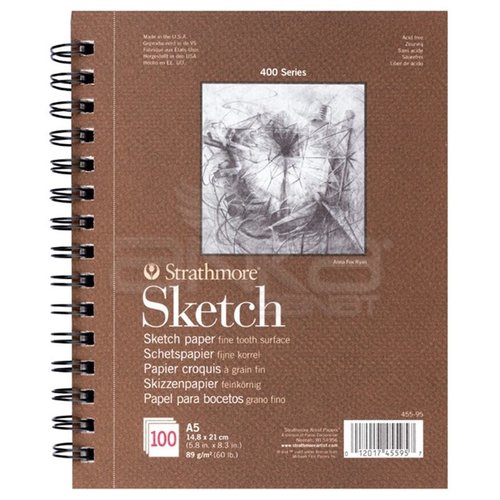 Strathmore Sketch Spiralli Blok 89g 100 Yaprak 400 Series
