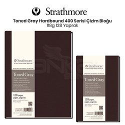 Strathmore Toned Gray Hardbound 128 Yaprak 118g 400 Series - Thumbnail