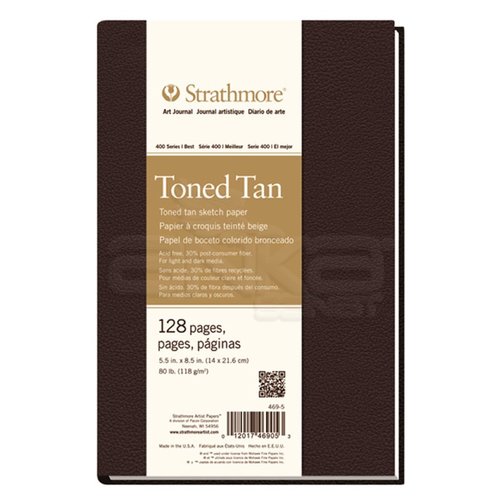 Strathmore Toned Tan Hardbound 128 Sayfa 118g 400 Series