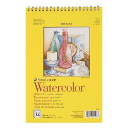 Strathmore - Strathmore Watercolor Cold Press Spiralli 12 Yaprak 300g 300 Series 17.8x25.4cm
