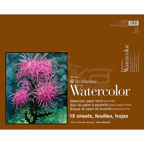 Strathmore Watercolor Cold Press Üstten Yapışkanlı 15 Yaprak 300g 400 Series
