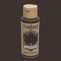 Cadence - Cadence Style Matt Fabric Kumaş Boyası 59ml F649 Koyu Kahve
