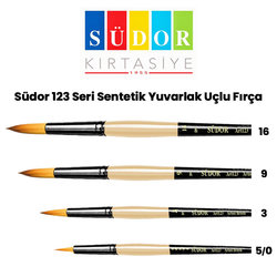 Südor - Südor 123 Seri Sentetik Yuvarlak Uçlu Fırça