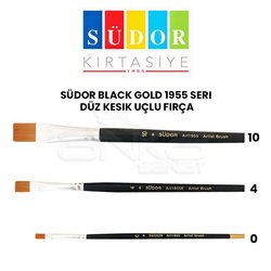 Südor - Südor Black Gold 1955 Seri Düz Kesik Uçlu Fırça