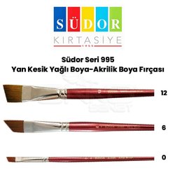 Südor - Südor Seri 995 Yan Kesik Yağlı Boya-Akrilik Boya Fırçası