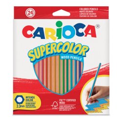 Carioca - Carioca Supercolor Kuru Boya Kalemi 24 Renk