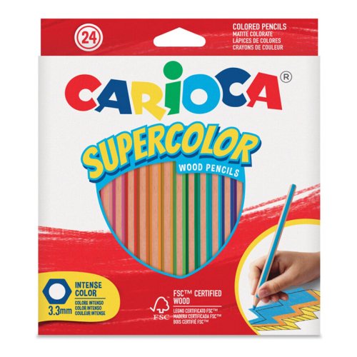 Carioca Supercolor Kuru Boya Kalemi 24 Renk