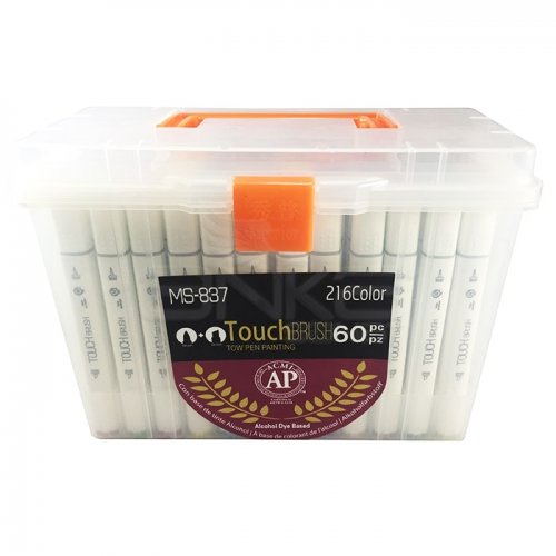 Superior Çift Uçlu Art Marker MS-837 60lı Set Plastik Kutu