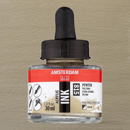 Talens Amsterdam Acrylic Ink 30ml 815 Pewter - 815 Pewter