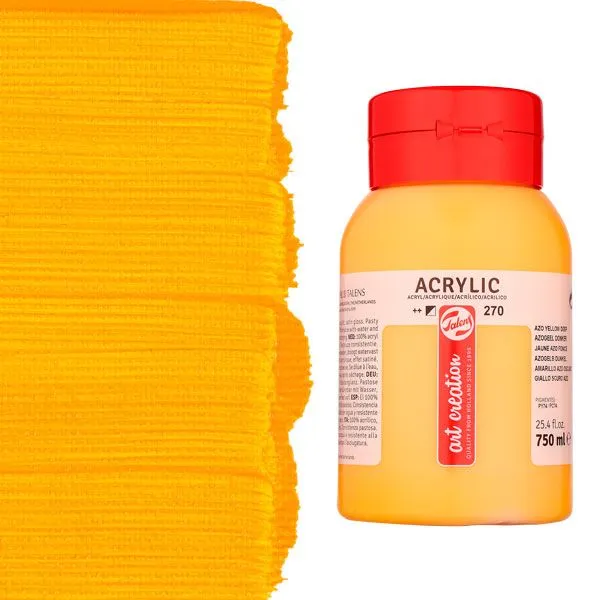 Talens Art Creation Akrilik Boya 750ml Azo Yellow Deep 270 - 270 Azo Yellow Deep