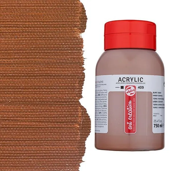Talens Art Creation Akrilik Boya 750ml Burnt Umber 409 - 409 Burnt Umber
