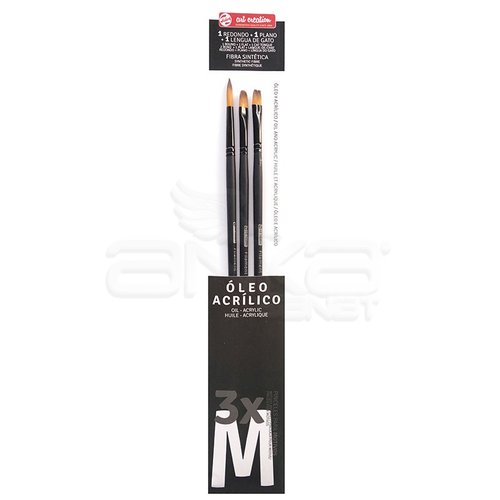 Talens Art Creation Akrilik ve Yağlı Boya Fırça Seti Medium 3lü