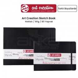 Art Creation - Talens Art Creation Dot Sketch Book Nokta İzli Çizim Defteri Yatay 80 Yaprak 80g