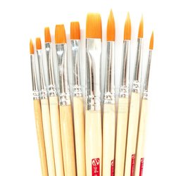 Art Creation - Talens Art Creation Fırça Seti Yuvarlak ve Düz Uç 10lu (1)