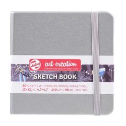 Talens Art Creation Sketch Book 12x12cm 140g 80 Yaprak Metalik Renkler - Thumbnail